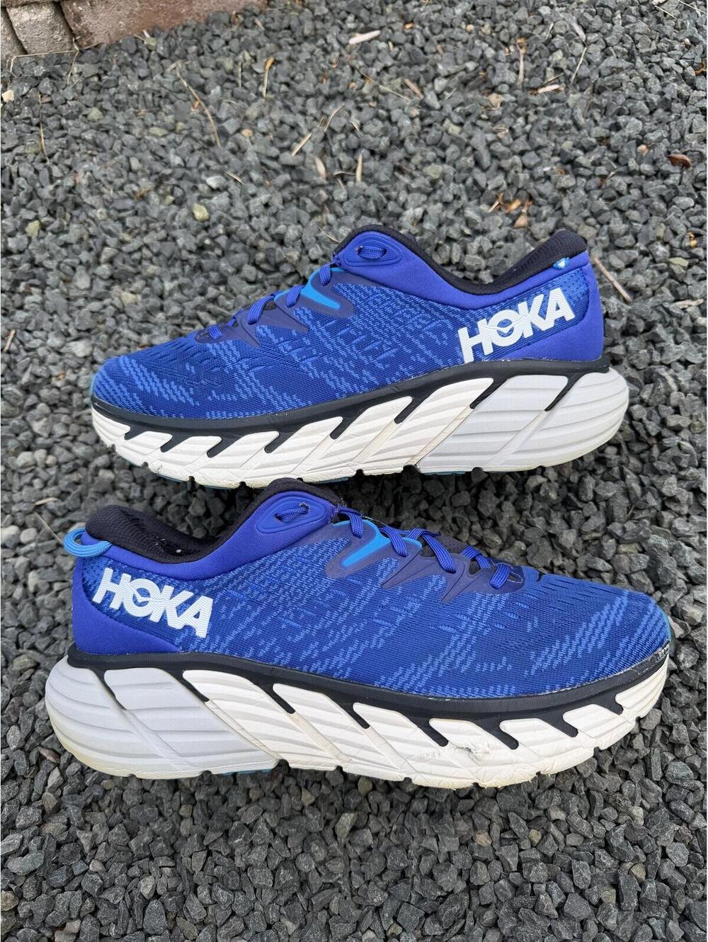 Hoka One One Gaviota 4 Blue Graphite Size 9M 10.5W 2E
